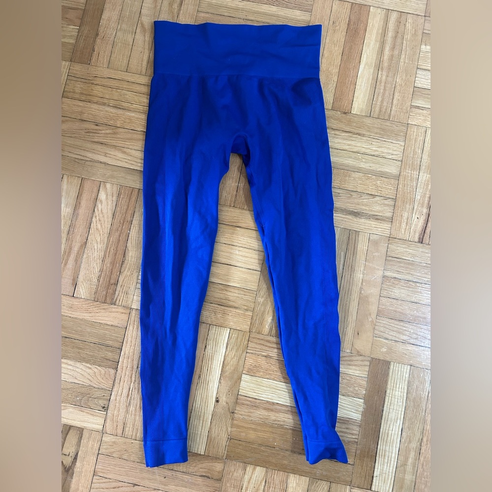 SET Active Blue Leggings Full-Length Performance Wear